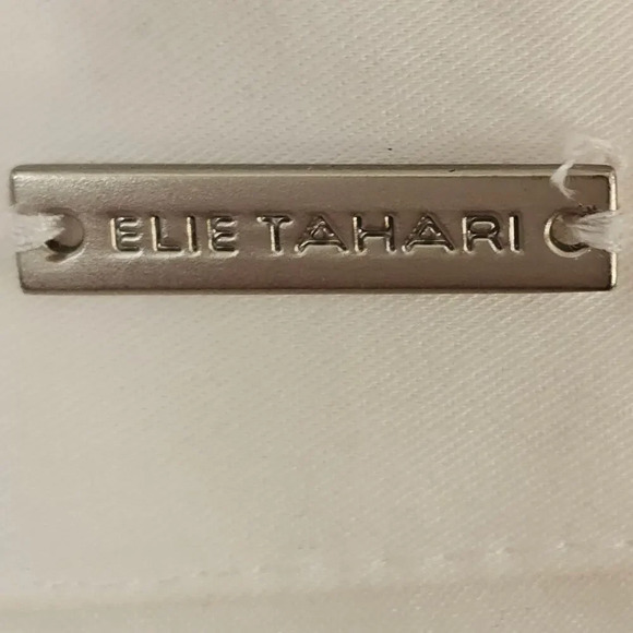 Elie Tahari NWOT Women's Lace Embroidery Button Down Blouse Small‎ Sheer Silk - Picture 4 of 15